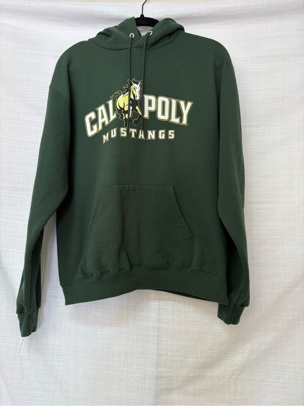 Champion Green Pullover Hoodie with Logo Detail